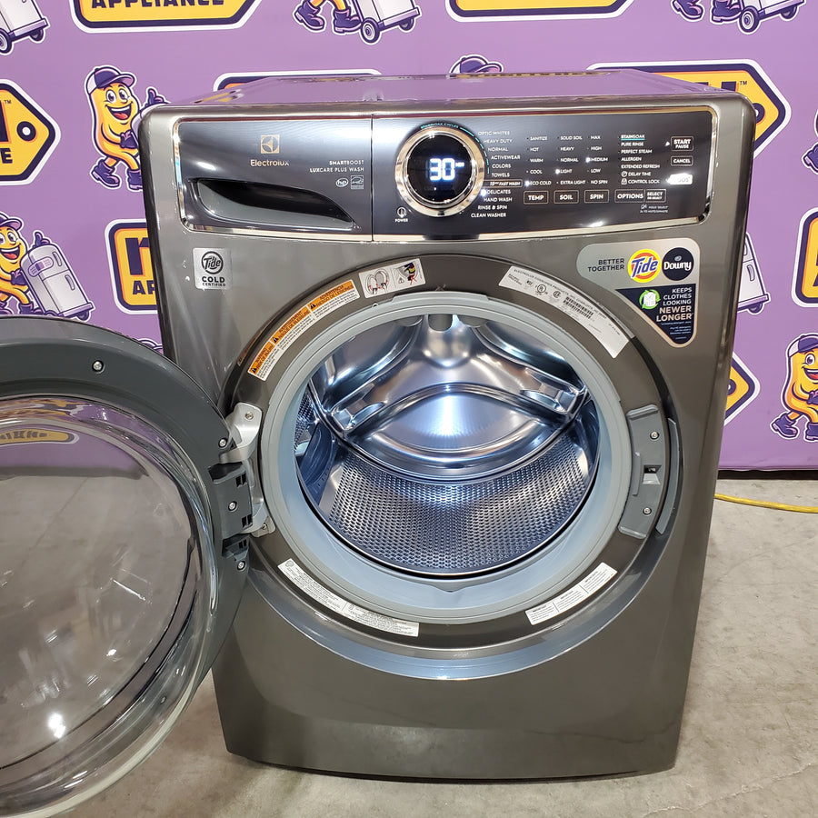 Electrolux Titanium Front Load 600 Series 4.5 Cu. Ft. Washer with Smartboost and Hand Wash Cycle ELFW7637AT - Scratch & Dent (Minor)