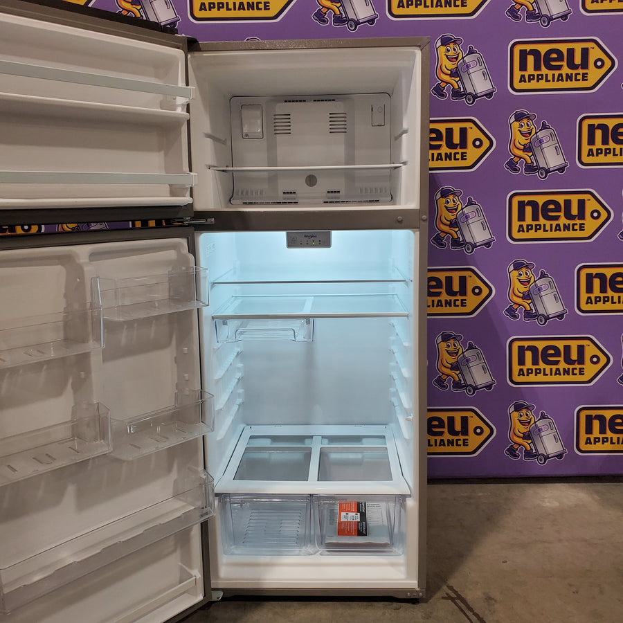 Whirlpool 18 Cu. Ft. 28" Wide Refrigerator in Stainless Steel 22521662 - WRT518SZFM - Open Box