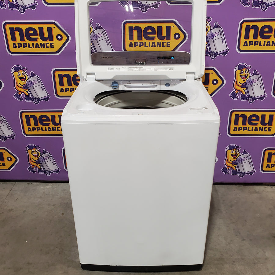 Samsung ENERGY STAR 5.0 cu. ft. Top Load Washing Machine with Active Water Jet WA50R5200AW - Certified Refurbished