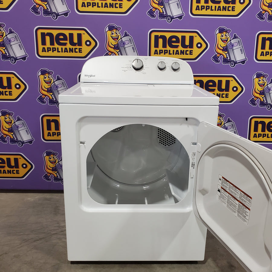 Whirlpool White Electric Extra Large 7.0 Cu. Ft. Dryer with Wrinkle Shield 22121516 - WED4815EW - Scratch & Dent (Minor)