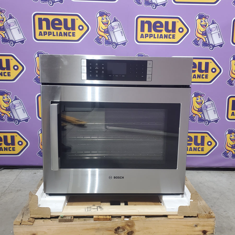Bosch Benchmark Series 30 in. Built-In Single Electric Convection Wall Oven in Stainless Steel w/ Right Side Opening Door HBLP451RUC - New in Box