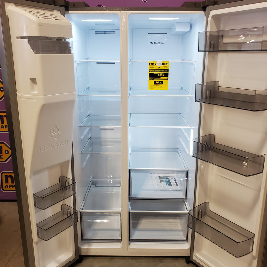 Hisense 29.1 cu. ft. Standard Depth Side by Side Refrigerator Stainless Steel HRS290P5FSE - Scratch & Dent (Minor)