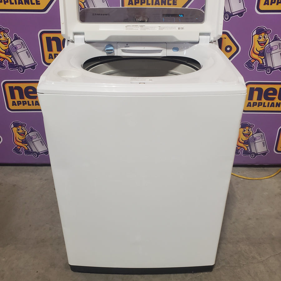 Samsung ENERGY STAR 5.0 cu. ft. Top Load Washing Machine with Active Water Jet 3511219 - WA50R5200AW - Certified Refurbished