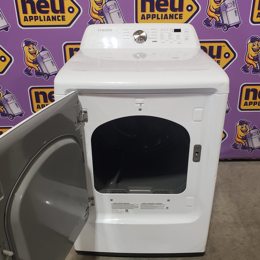 Samsung 7.2 cu. ft. Electric Dryer with Sensor Dry in White DVE45T3200W - Scratch & Dent (Minor)