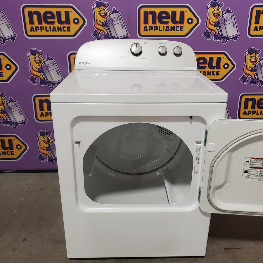Whirlpool 3.8–3.9 Cu. Ft. Top Load Washer with 2 in 1 Removable Agitator and Soil Level Selection WTW4957PW - Certified Refurbished and Whirlpool 7-cu ft Vented Electric Dryer WED4815EW - Scratch & Dent (Minor)
