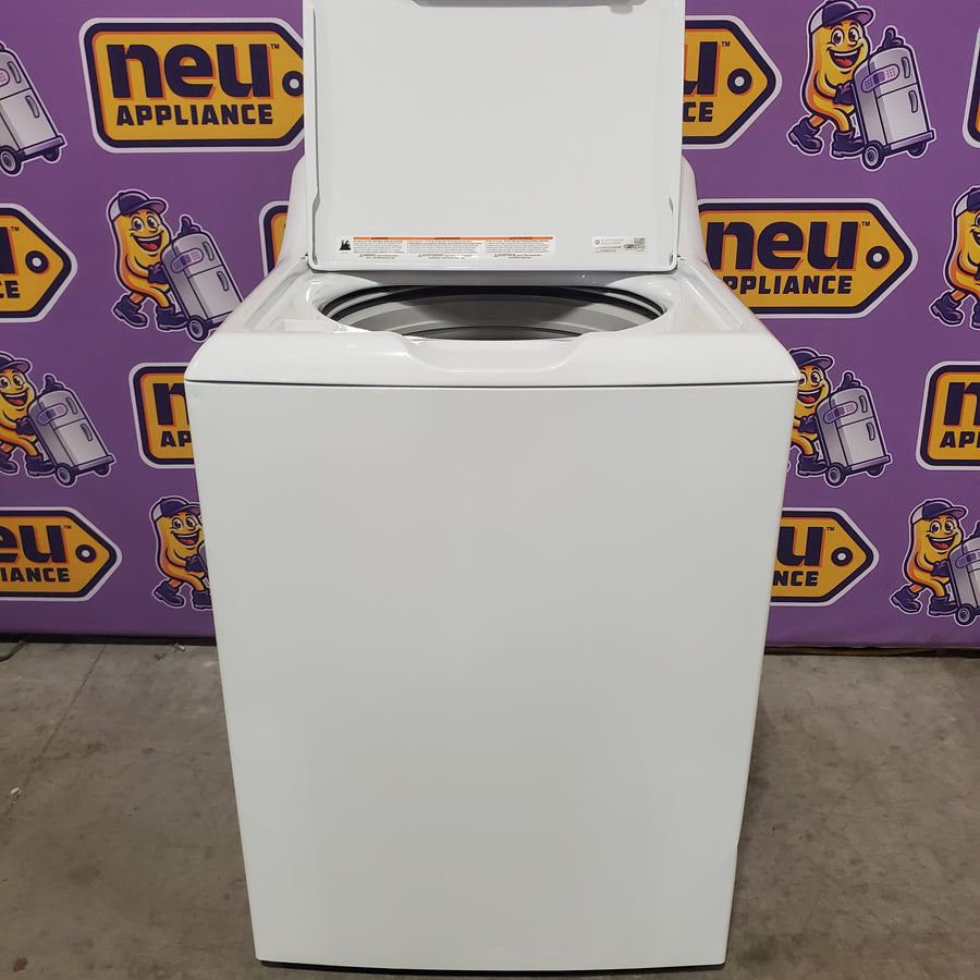 GE® 4.2 cu. ft. Capacity Washer with Stainless Steel Basket GTW335ASNWW - Certified Refurbished and GE 6.2 cu. ft. Capacity Electric Dryer with Up To 120 ft. Venting and Shallow Depth GTD33EASKWW - Certified Refurbished