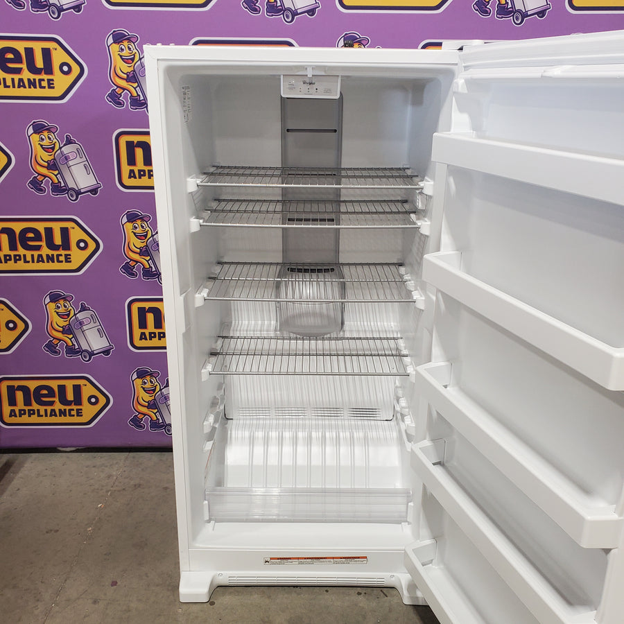 Whirlpool 16 cu. ft. Upright Freezer with LED Lighting WZF34X16DW - Scratch & Dent (Minor)