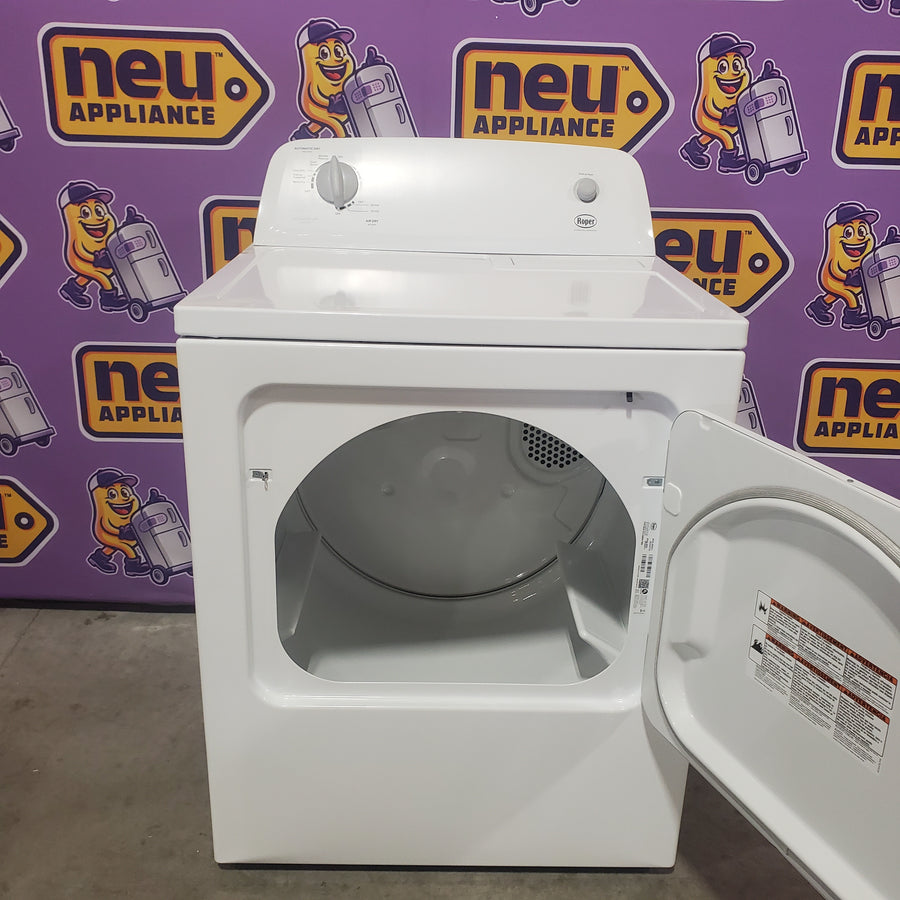 Roper by Whirlpool 6.7-cu ft Vented Electric Dryer in White RED3005TW - Scratch & Dent (Minor)