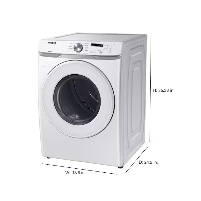 Samsung 7.5 cu. ft. Front Load Gas with Sensor Dry and Interior Drum Light 31131SD47 - DVG45T6000W - Scratch & Dent (Moderate)