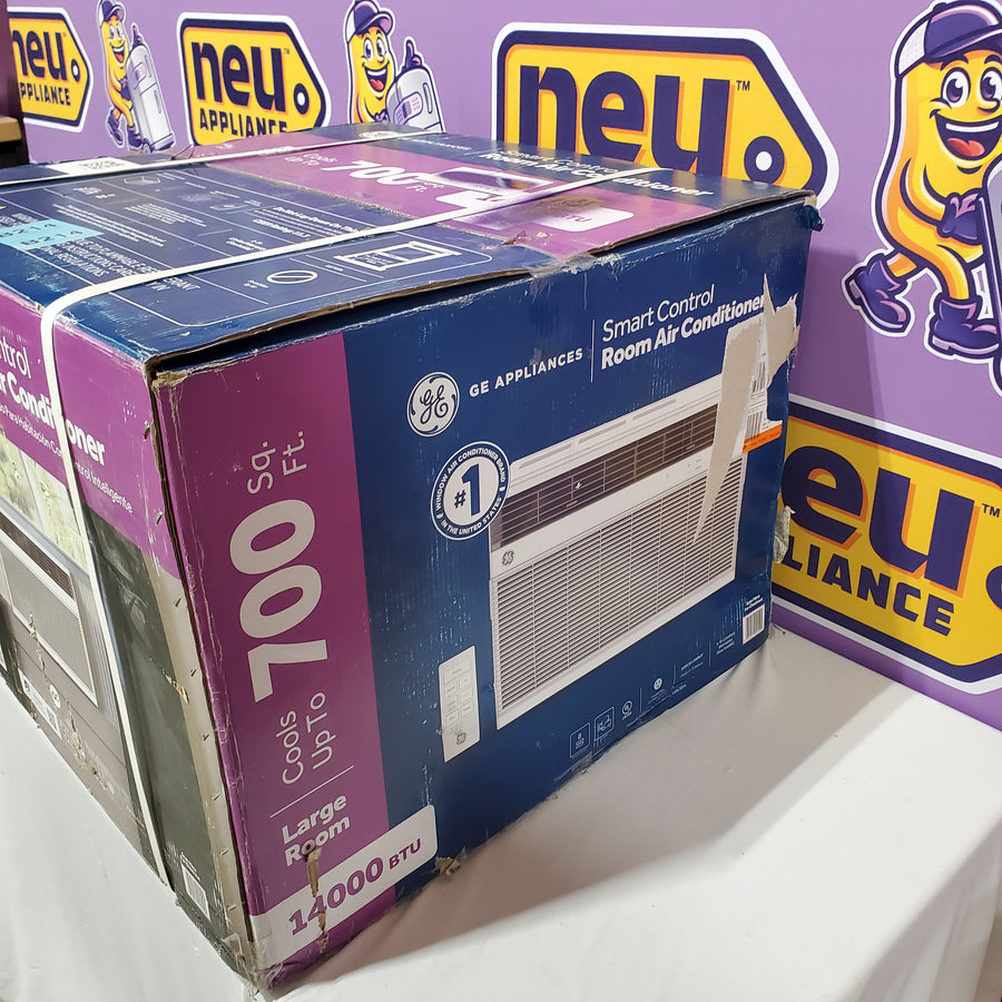 GE 14,000 BTU Smart Window Air Conditioner for 700 sq. ft. in White with Wi-Fi and Remote AWCS14WWT - New in Box