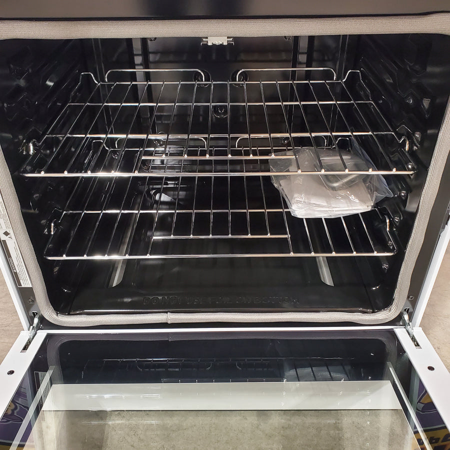 Midea 6.1 cu. ft. 4-Burner Freestanding Gas Range with Steam Cleaning 22442611 -MGR30S2AWW - Scratch & Dent (Minor)