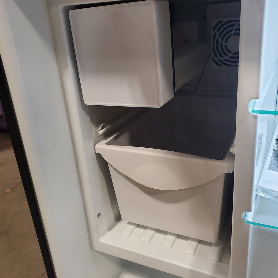 U-Line 21 Inch Compact Refrigerator with 2.1 cu. ft. Capacity, 2 Glass Shelves, Touch Pad Controls, Reversible Door, and Crescent Ice Maker UARI121-BS01A - Scratch & Dent (Moderate)