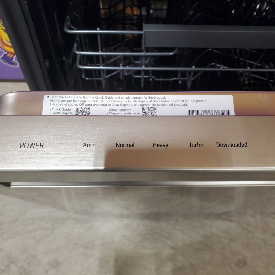 LG FlushFit 24" Top Control Smart Built-In Stainless Steel Tub Dishwasher with 3rd Rack, AutoVent Dry and 46dBA in Stainless Steel LDNPQ445S - Scratch & Dent (Minor)