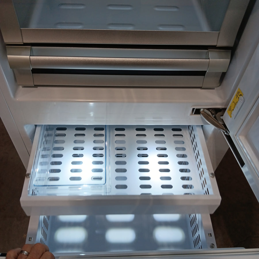 Bertazzoni 30 Inch Panel Ready Built-In Bottom Mount Refrigerator with 15.5 cu. ft. Capacity, Digital Touch-Controls, Lateral Airflow System, and Ice Maker REF30BMBIPRT - Scratch & Dent (Minor)
