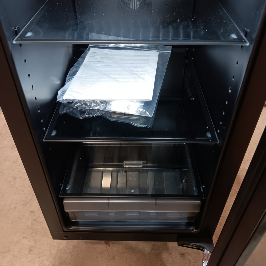 U-Line 3.6 cu. ft. Built-in Refrigerator with 4 Adjustable Glass Shelves, Glass Door, LED Lighting, Convection Cooling System, and Clear Crisper Drawer U-2218RGLINT-00B - Scratch & Dent (Minor)