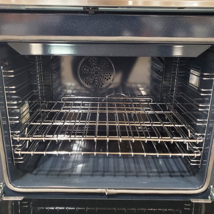 Bertazzoni 48 Inch Freestanding Dual Fuel Range with 6 Sealed Burners, 7 cu. ft. Total Capacity, Continuous Grates, Self-Clean, and Griddle PRO486BTFEPNET - Scratch & Dent (Minor)
