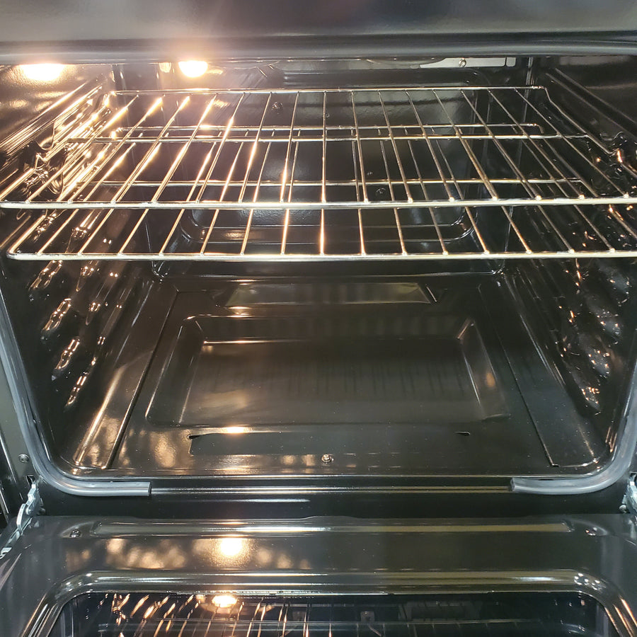 GE 30 in. 5-Burners Slide-In Gas Range in Stainless Steel with Crisp Mode GGS500SVSS - Scratch & Dent (Minor)