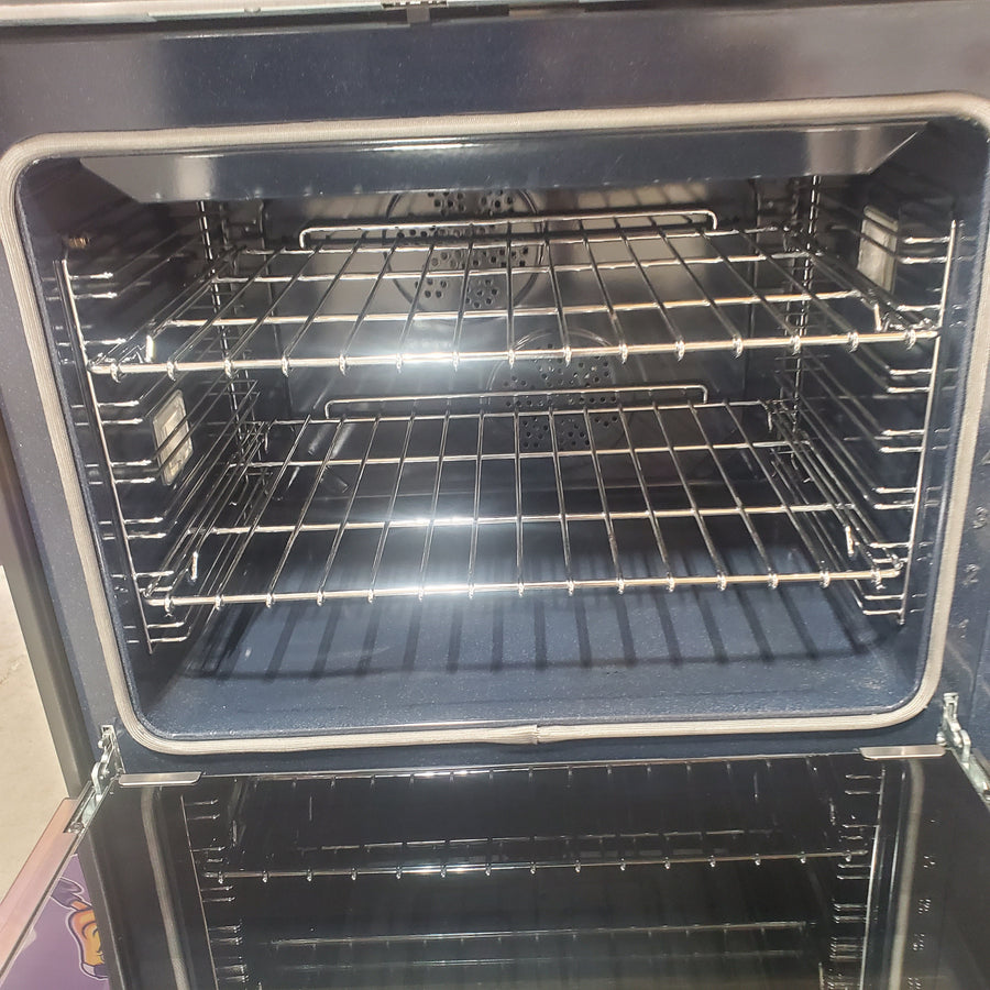 Bertazzoni 48 Inch Freestanding Dual Fuel Range with 6 Sealed Burners, Double Oven, 7 Cu. Ft. Total Capacity, Continuous Grates, Self Clean, Elegant Digital Gauge, and Dual Diagonal Convection Fans HERT486GDFSNET - Open Box
