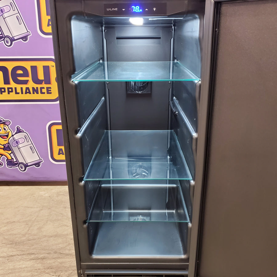 U-Line 1 Class 3.1 cu ft Mini Fridge in Black UHRE115-BS01A - Scratch & Dent (Minor)