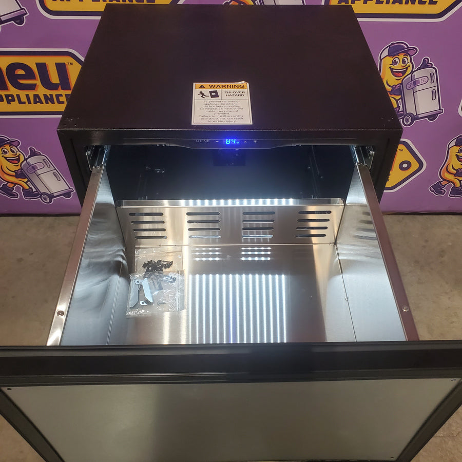 U-Line 24" Refrigerator Drawers with 5.2 Cu. Ft. Capacity, Full-Extension Drawers, Digital Touch Pad Control, LED Lighting, Convection Cooling, and ENERGY STAR UHDR124-IS61A - Open Box