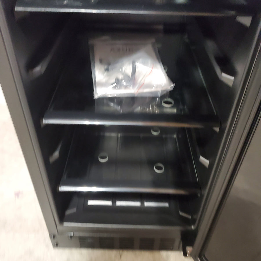Azure 15 Inch Compact Refrigerator with 3 cu. ft. Capacity, Field Reversible Door, Auto Defrost, and Blue LED Lighting A115R-O - Open Box