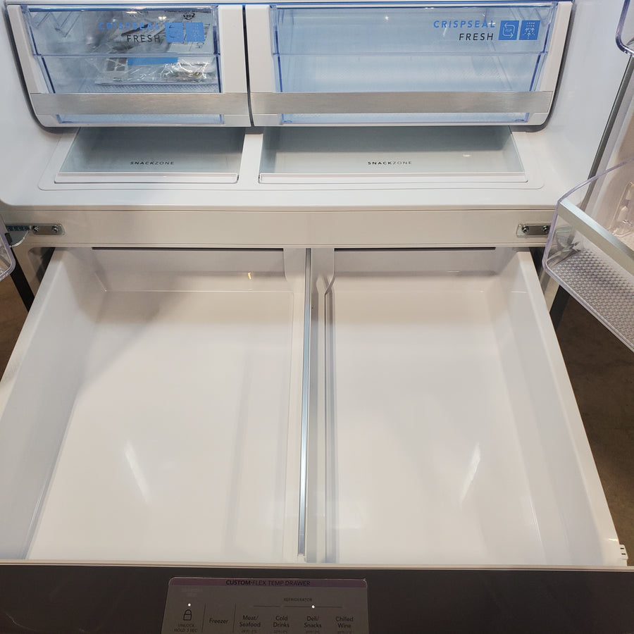 Frigidaire Gallery Standard-Depth 27.2-cu ft 36-in Wide French Door Refrigerator with Ice Maker ENERGY STAR Certified in Fingerprint Resistant Stainless Steel GRMN2872AF - Scratch & Dent (Minor)