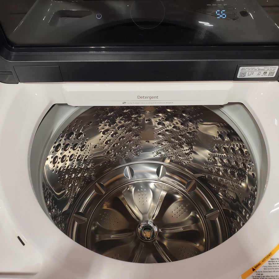 LG 5.5 cu. ft. Mega Capacity Top Load Washer with Impeller in Alpine White WT8400CW - Open Box