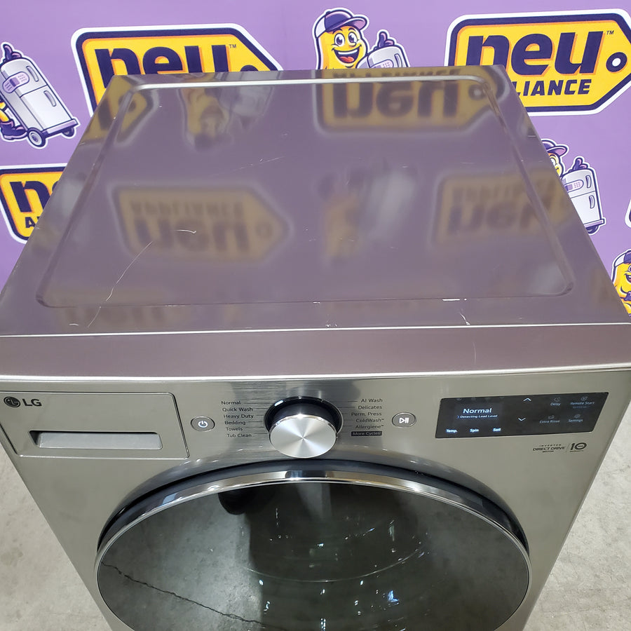 LG 5.0 cu. ft. Mega Capacity Smart Front Load Washer with TurboWash® 360°, AI Sensing and Hybrid Electronic Controls with LCD Display WM5800HVA - Scratch & Dent - Minor