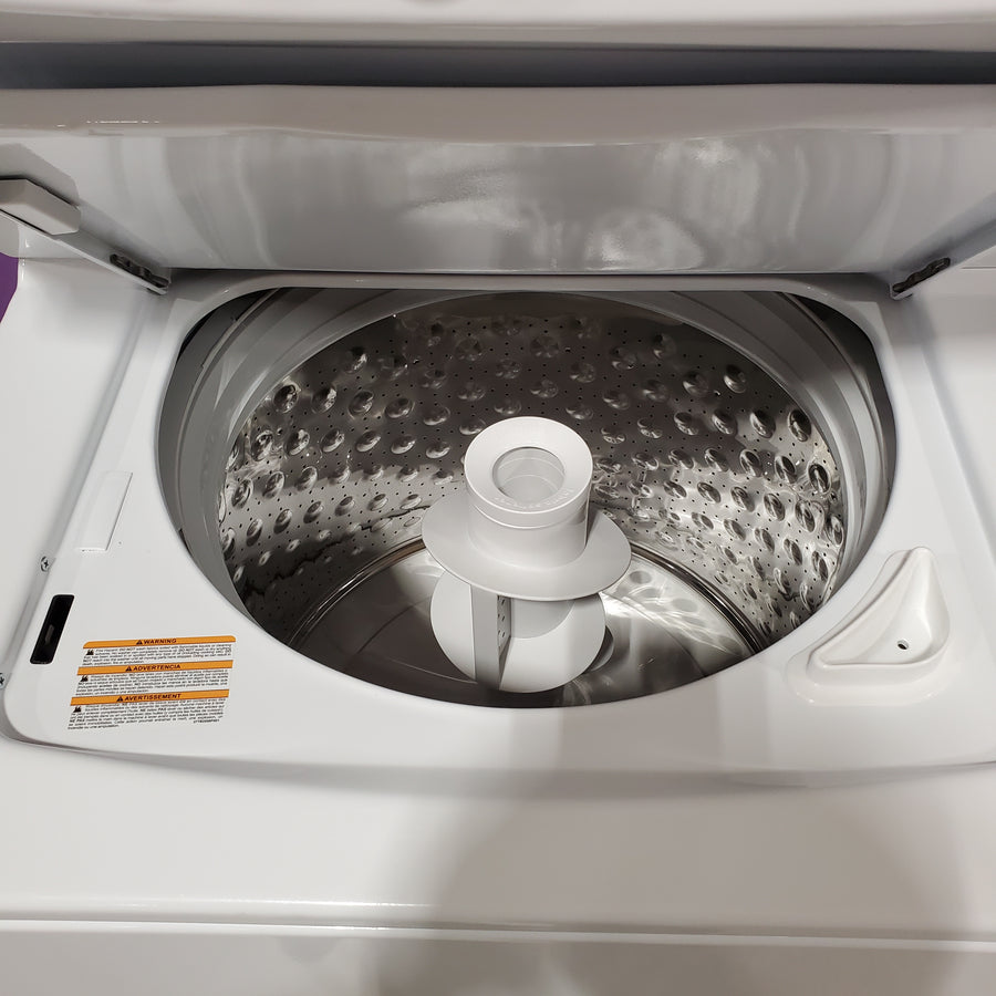 GE 3.8 cu. ft. Washer 5.9 cu. ft. Long Vent Electric Dryer Combo in White GUV27ESSMWW - Certified Refurbished