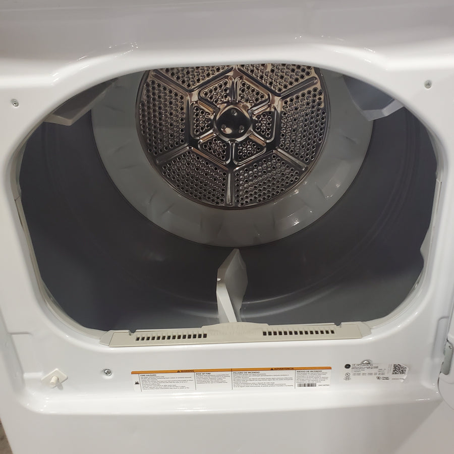 GE® 4.5 cu. ft. Capacity Washer with Stainless Steel Basket in White GTW465ASNWW - Certified Refurbished and GE White Electric 7.2 Cu. Ft. Dryer with Aluminized Alloy Drum GTD42EASJWW - Certified Refurbished