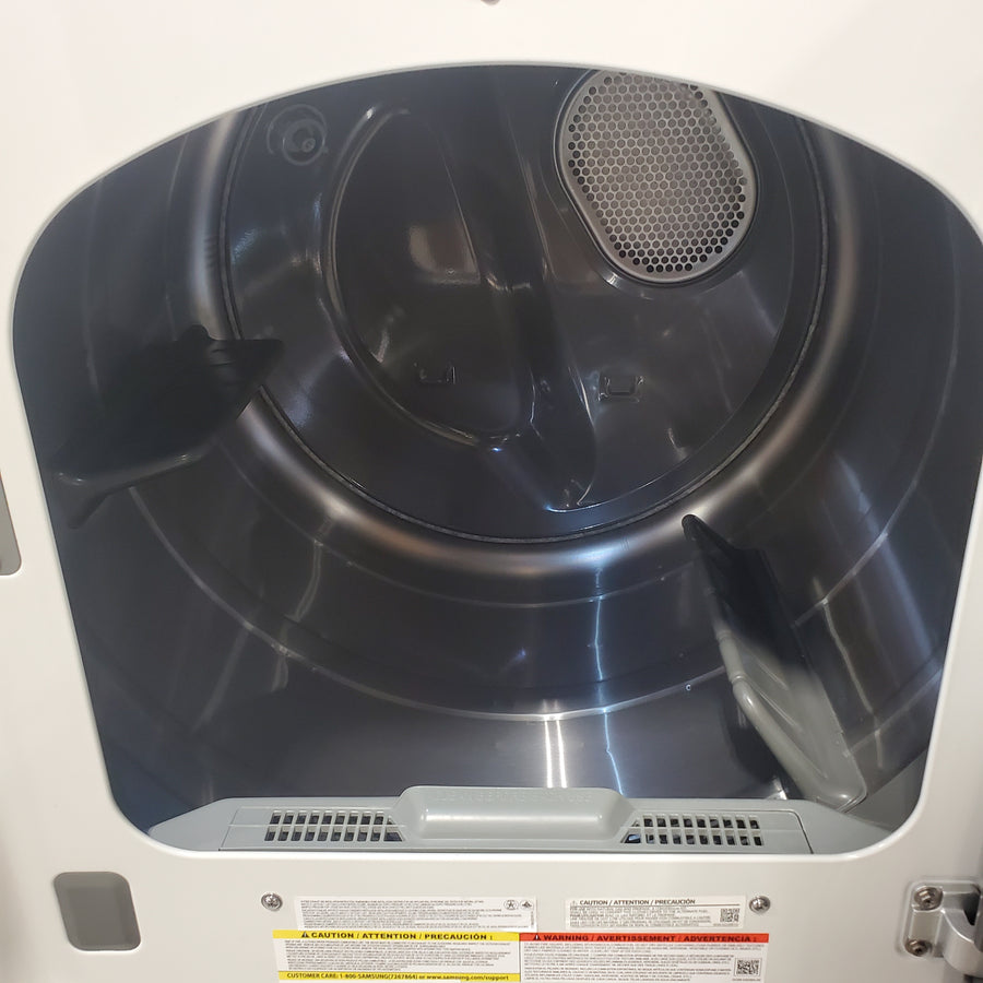 Samsung 7.4 cu. ft. Vented Smart Gas Dryer in Ivory with Steam Sanitize+ DVG55CG7500E - Certified Refurbished