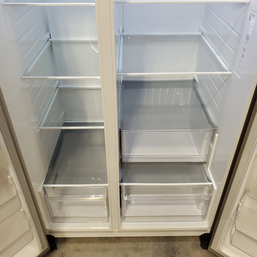 LG 27 cu. ft. Standard-Depth, Side-by-side Refrigerator, with Ice and Water and Bar Handle Design LS27T3230S - Scratch & Dent (Major)