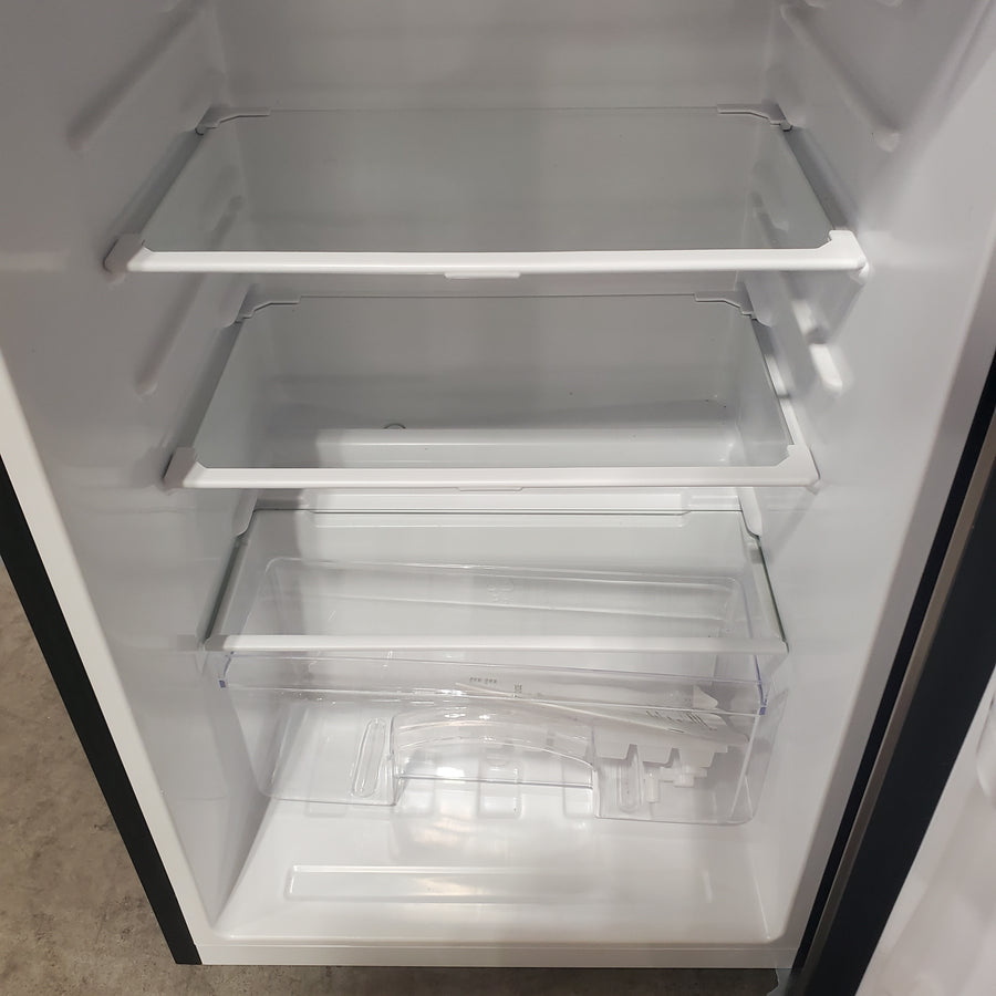 Vissani 4.5 cu. ft. 2-Door Mini Refrigerator in Platinum Steel with Freezer HVDR45PS - Scratch & Dent (Minor)