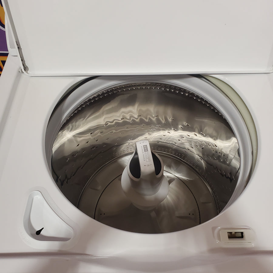 Whirlpool 3.8–3.9 Cu. Ft. Top Load Washer with 2 in 1 Removable Agitator and Soil Level Selection WTW4957PW - Certified Refurbished and Whirlpool 7-cu ft Vented Electric Dryer WGD4815EW - Open Box (Copy)