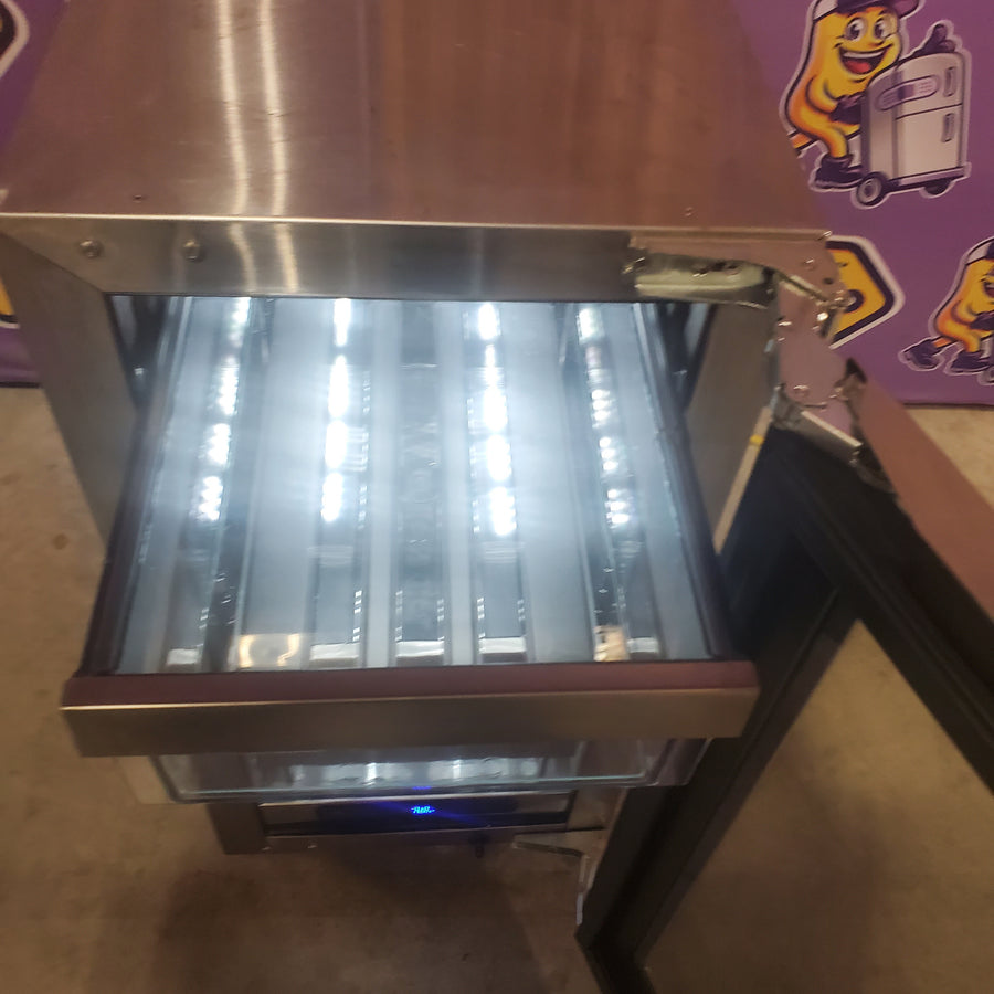 U-Line 5 Class 72-Can Beverage Cooler in Stainless Steel UHRE515-SG01A - Scratch & Dent (Moderate)