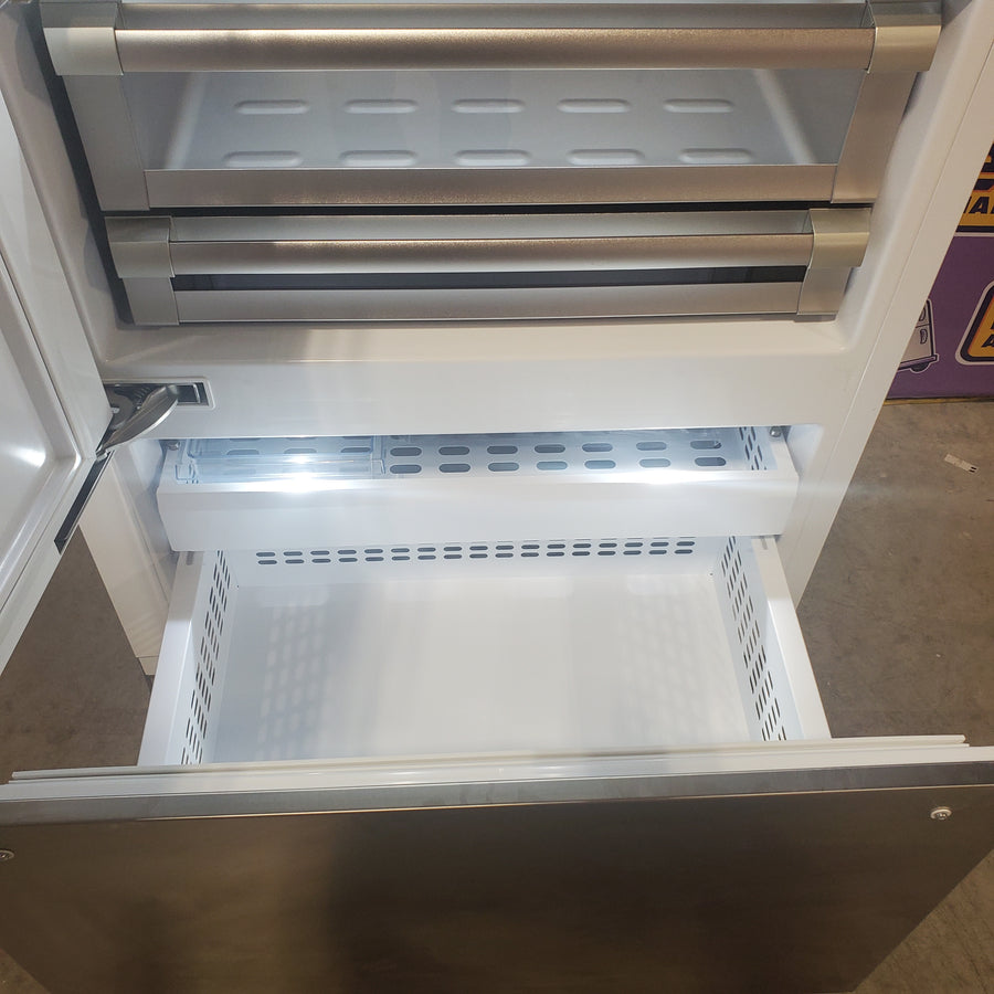 Bertazzoni Built-In Bottom Freezer Refrigerator with 19.6 Cu. Ft. Total Capacity, Touch-Controls, Lateral Airflow System, and Ice Maker REF36BMBIXLT - Scratch & Dent (Minor)