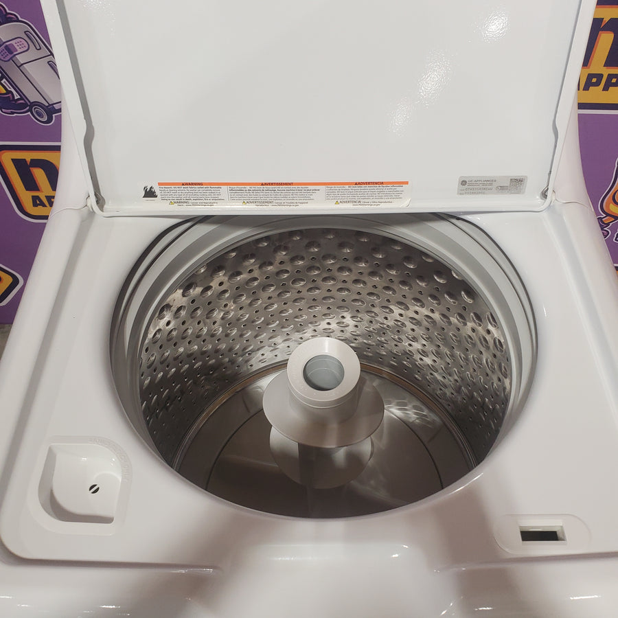 GE® 4.2 cu. ft. Capacity Washer with Stainless Steel Basket GTW335ASNWW - Certified Refurbished