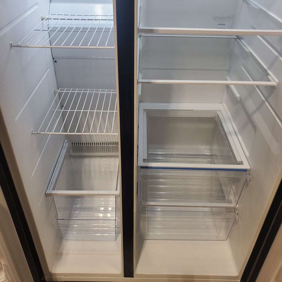 Frigidaire Black 26 Cu. Ft. Standard-Depth ENERGY STAR Side-by-Side Refrigerator with EvenTemp™ Cooling System FRSS2623AB - Scratch & Dent (Minor)