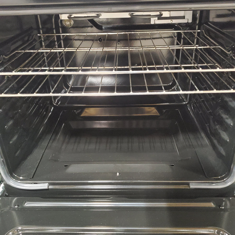 GE 30 in. 5-Burners Slide-In Gas Range in Stainless Steel with Crisp Mode GGS500SVSS - Scratch & Dent (Minor)