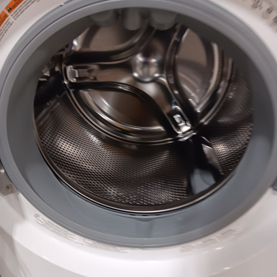 Electrolux 4.5 Cu.Ft. Stackable Front Load Washer with Steam and SmartBoost Wash System ELFW7637AW - Open Box and Electrolux 8.0 Cu. Ft. Front Load Perfect Steam™ Gas Dryer with LuxCare® Dry and Instant Refresh ELFG7626BW - Scratch & Dent (Minor)