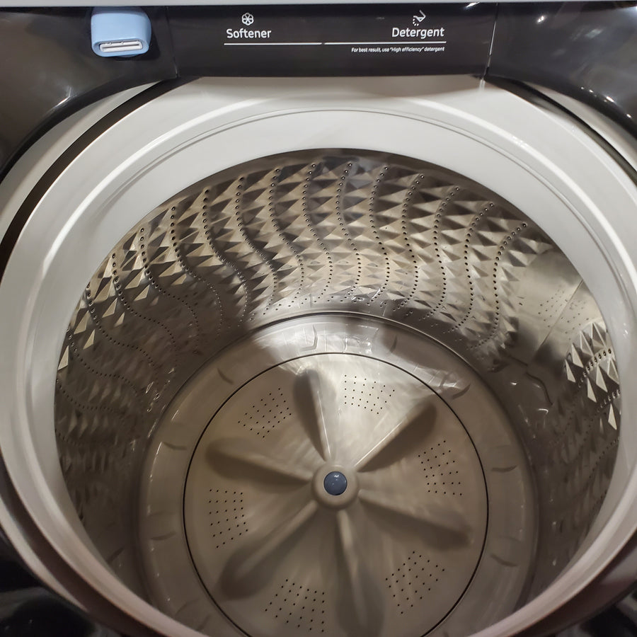 Samsung 4.7 cu. ft. Large Capacity Smart Top Load Washer with Active WaterJet in Brushed Black 22142790 - WA47CG3500AV - Open Box