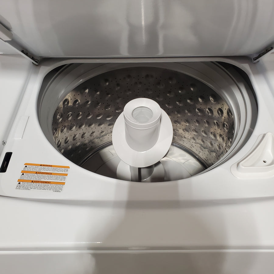 GE 3.8 cu. ft. Washer 5.9 cu. ft. Long Vent Electric Dryer Combo in White GUV27ESSMWW - Certified Refurbished