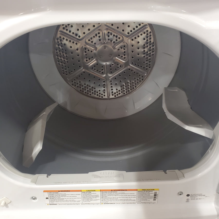 GE White Electric Aluminized Alloy Drum 7.2 Cu. Ft. Dryer with Sensor Dry and Extended Tumble GTD45EASJWS - Certified Refurbished