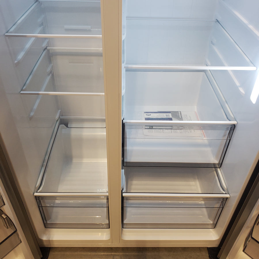 Hisense 29.1 cu. ft. Standard Depth Side by Side Refrigerator Stainless Steel HRS290P5FSE - Scratch & Dent (Moderate)