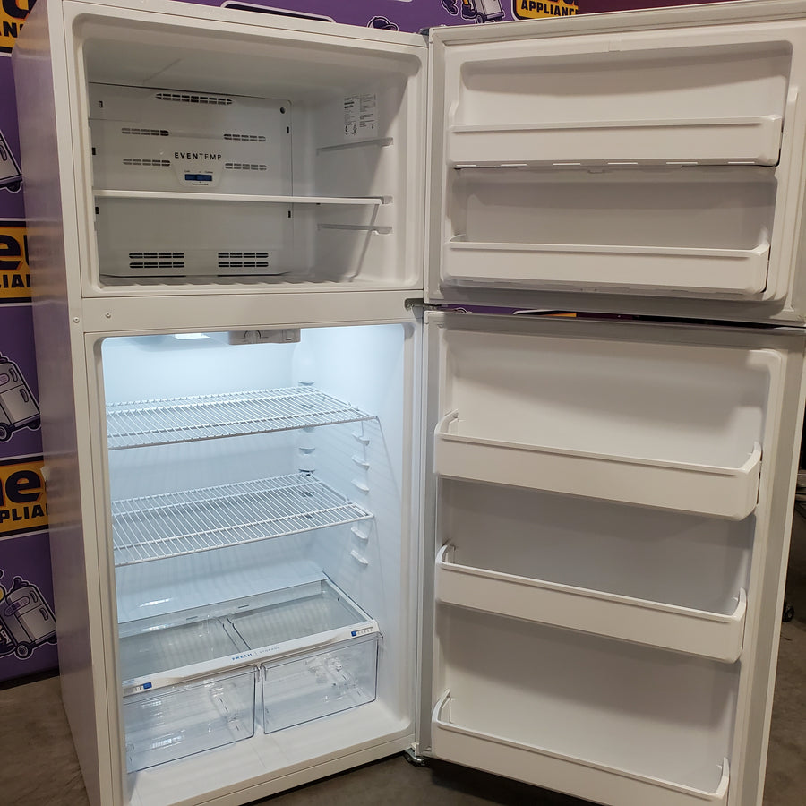 Frigidaire 30" Wide Garage Ready Top Freezer 18 Cu. Ft. Refrigerator with EvenTemp Cooling System and Spacious Interior Storage in White 22321475 - FFTR1814WW - Scratch & Dent (Minor)