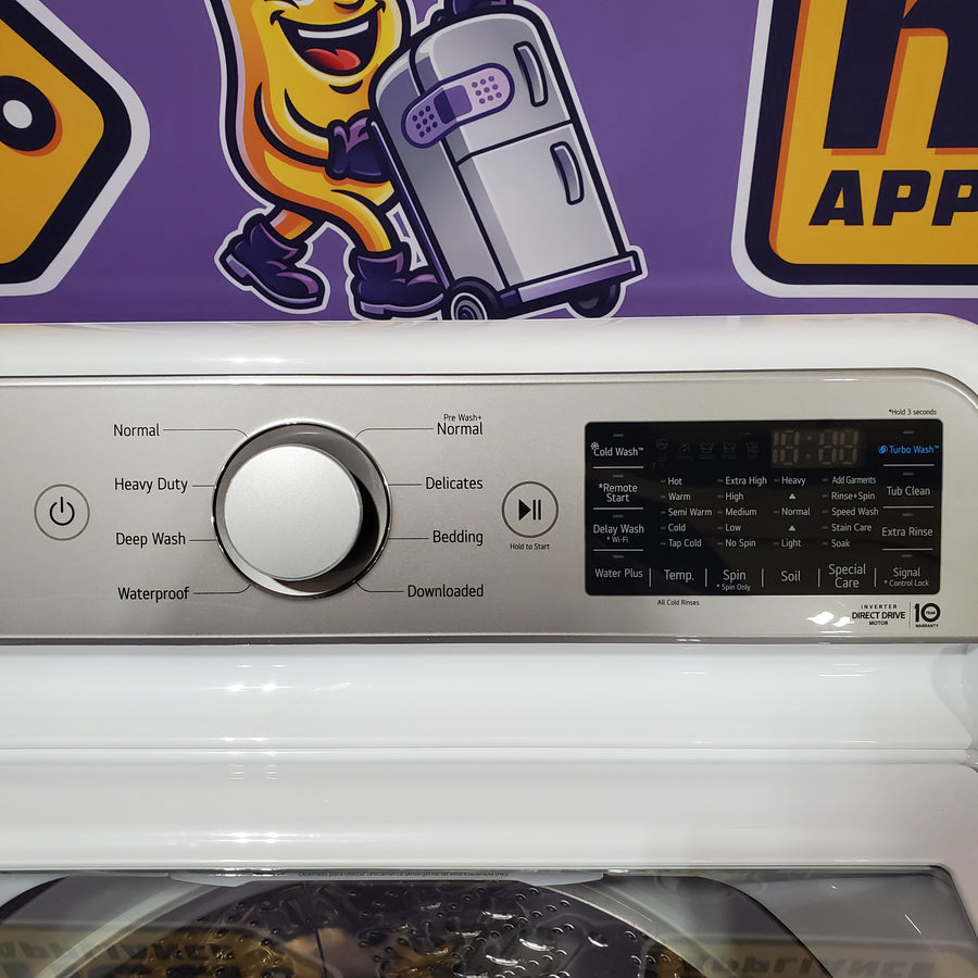 LG 5.5 cu. ft. Mega Capacity Smart Wi-Fi Enabled Top Load Washer with Impeller & TurboWash3D™ Technology WT7400CW - Certified Refurbished