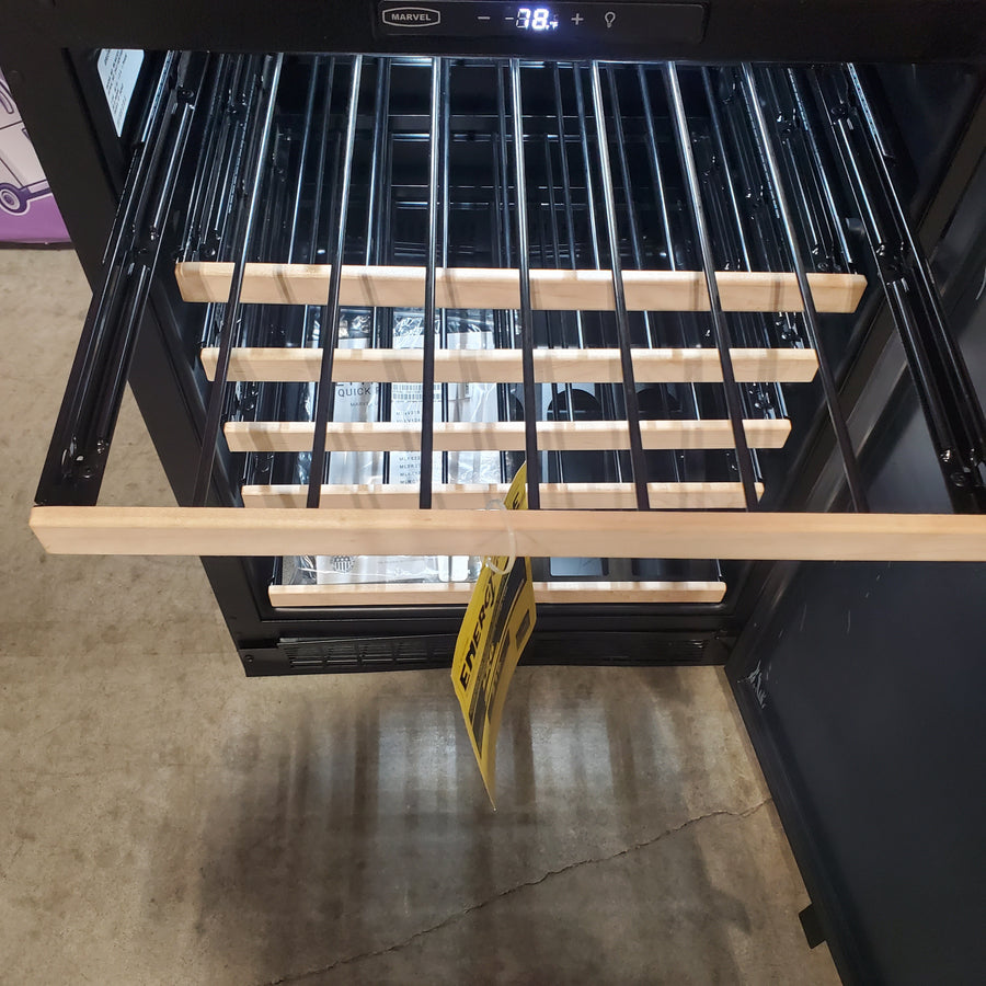 Marvel 24 Inch Wine Cooler with 45 Bottle Capacity, 6 Wine Racks, Glass Door, LED Light, and Electronic Controls MLWC324-IS01A - Scratch & Dent (Minor)