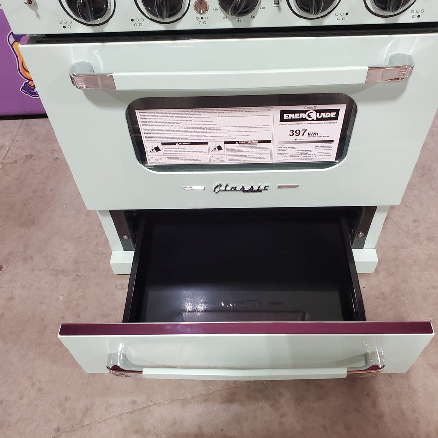 Unique 30' Classic Retro Induction Range Summer Mint Green UNQ30CRICLG - Open Box