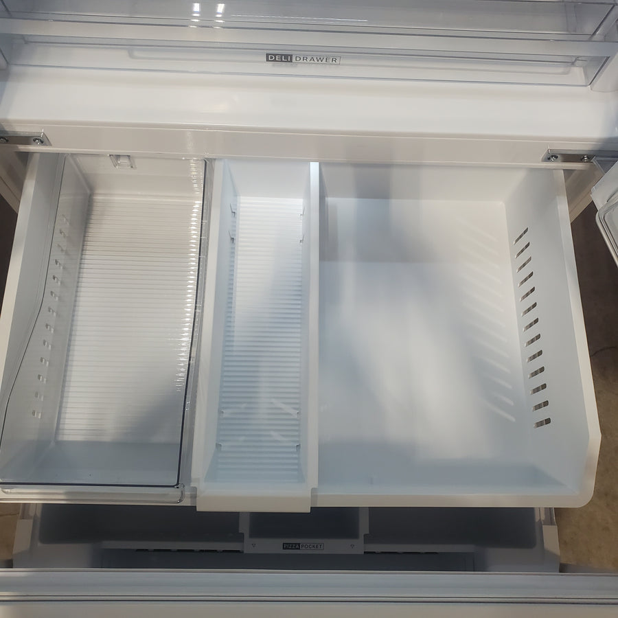 Whirlpool 36 in. 31 cu. ft. Standard Depth French Door Refrigerator in White with Interior Water Dispenser WRFF3336SW - Scratch & Dent (Moderate)