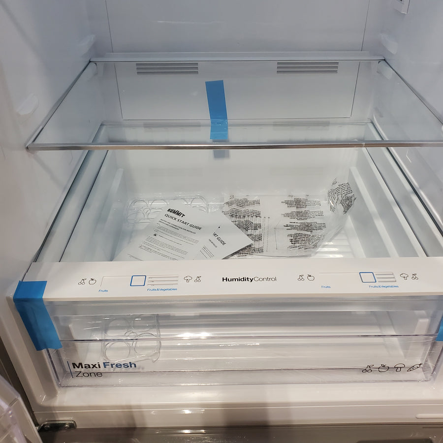 Summit 28" Wide Bottom Mount Refrigerator-Freezer with Icemaker FFBF154SSIMLHD - Scratch & Dent (Minor)